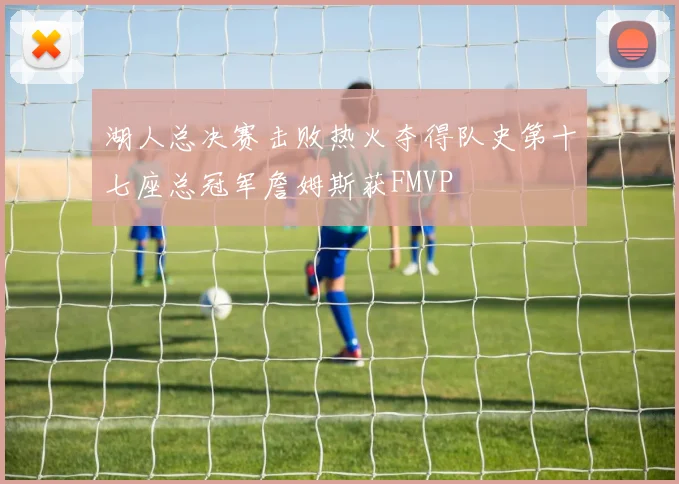 湖人总决赛击败热火夺得队史第十七座总冠军詹姆斯获FMVP
